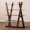 Baxton Studio Michio Walnut Brown Finished 5-Tier Wood Living Room Display Shelf 168-10767 - alternate 3